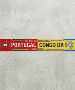 Global Soccer Event 2026 Portugal Vs Congo DR Football Scarf Houston Edition