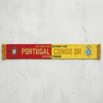 Global Soccer Event 2026 Portugal Vs Congo DR Football Scarf Match Souvenir