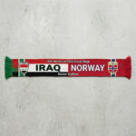 Global Soccer Event 2026 Iraq Vs Norway Football Scarf Boston Edition