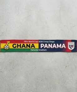 Global Soccer Event 2026 Ghana Vs Panama Football Scarf Half Design