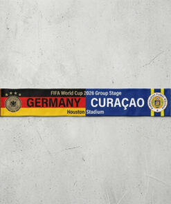 Global Soccer Event 2026 Germany Vs Curaçao Football Scarf Vibrant Print
