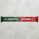 Global Soccer Event 2026 Uzbekistan Vs Colombia Football Scarf Split Colors