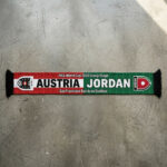 Global Soccer Event 2026 Austria Vs Jordan Football Scarf Dual Crest