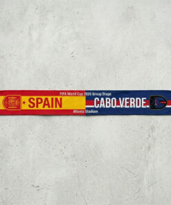 Global Soccer Event 2026 Spain Vs Cabo Verde Football Scarf Fringed Edge