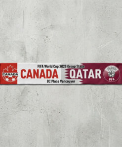 Global Soccer Event 2026 Canada Vs Qatar Football Scarf Match Souvenir