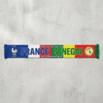Global Soccer Event 2026 France Vs Senegal Football Scarf New York