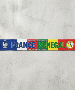 Global Soccer Event 2026 France Vs Senegal Football Scarf New York