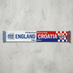 Global Soccer Event 2026 England Vs Croatia Football Scarf Contrast Style