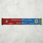 Global Soccer Event 2026 Portugal Vs Congo DR Football Scarf Split Colors