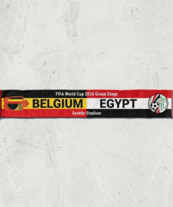 Global Soccer Event 2026 Belgium Vs Egypt Football Scarf Group Stage