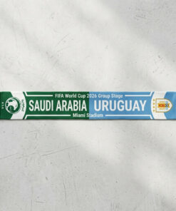 Global Soccer Event 2026 Saudi Arabia Vs Uruguay Football Scarf Group Stage