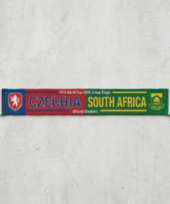 Global Soccer Event 2026 Czechia Vs South Africa Football Scarf Contrast Style