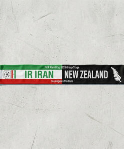 Global Soccer Event 2026 IR Iran Vs New Zealand Football Scarf Half Design