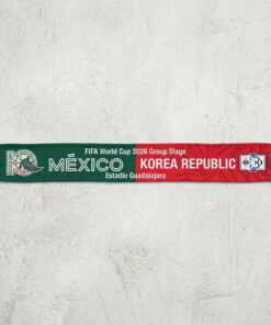 Global Soccer Event 2026 Mexico Vs Korea Republic Football Scarf Match Souvenir