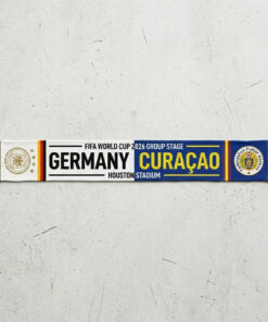 Global Soccer Event 2026 Germany Vs Curaçao Football Scarf Split Design