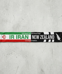Global Soccer Event 2026 IR Iran Vs New Zealand Football Scarf Contrast Design