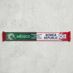 Global Soccer Event 2026 Mexico Vs Korea Republic Football Scarf Split Colors