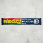Global Soccer Event 2026 Ghana Vs Panama Football Scarf Contrast Style