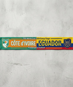 Global Soccer Event 2026 Côte D’Ivoire Vs Ecuador Football Scarf Group Stage