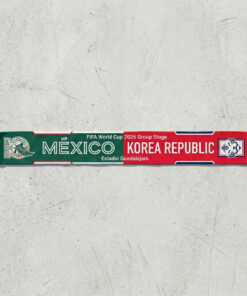 Global Soccer Event 2026 Mexico Vs Korea Republic Football Scarf Guadalajara Edition