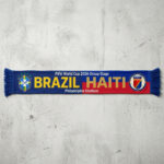 Global Soccer Event 2026 Brazil Vs Haiti Football Scarf Philadelphia Edition