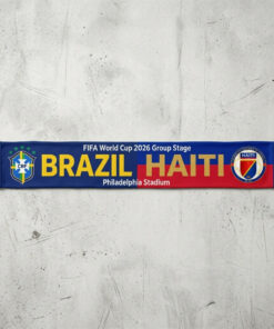Global Soccer Event 2026 Brazil Vs Haiti Football Scarf Philadelphia Edition