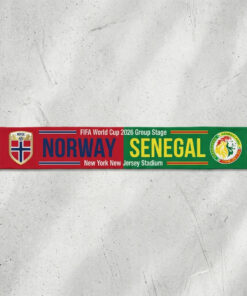 Global Soccer Event 2026 Norway Vs Senegal Football Scarf Knitted Texture