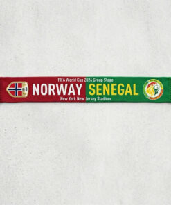 Global Soccer Event 2026 Norway Vs Senegal Football Scarf New York NJ Edition