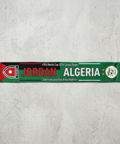 Global Soccer Event 2026 Jordan Vs Algeria Football Scarf Stadium Edition