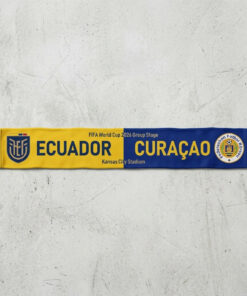 Global Soccer Event 2026 Ecuador Vs Curaçao Football Scarf Vibrant Colors