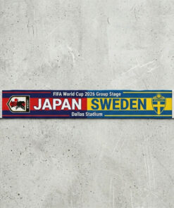 Global Soccer Event 2026 Japan Vs Sweden Football Scarf Nation Shields