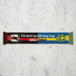 Global Soccer Event 2026 Japan Vs Sweden Football Scarf Bold Typography