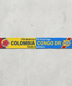 Global Soccer Event 2026 Colombia Vs Congo DR Football Scarf Split Design