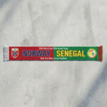 Global Soccer Event 2026 Norway Vs Senegal Football Scarf Fringed Ends