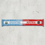 Global Soccer Event 2026 Argentina Vs Austria Football Scarf Split Design