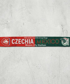 Global Soccer Event 2026 Czechia Vs Mexico Football Scarf Half Green