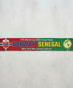 Global Soccer Event 2026 Norway Vs Senegal Football Scarf Team Colors