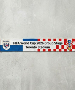 Global Soccer Event 2026 Panama Vs Croatia Football Scarf Toronto Edition