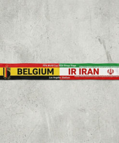 Global Soccer Event 2026 Belgium Vs IR Iran Football Scarf Color Block
