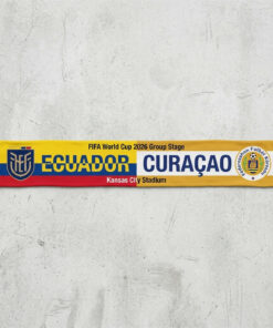 Global Soccer Event 2026 Ecuador Vs Curaçao Football Scarf Fringed Edge