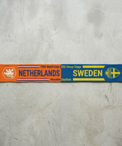 Global Soccer Event 2026 Netherlands Vs Sweden Football Scarf Color Block