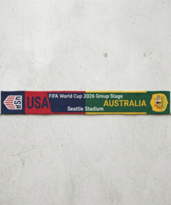 Global Soccer Event 2026 USA Vs Australia Football Scarf Bold Graphics