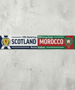 Global Soccer Event 2026 Scotland Vs Morocco Football Scarf Two Tone