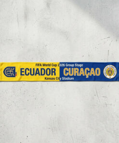Global Soccer Event 2026 Ecuador Vs Curaçao Football Scarf Contrast Style