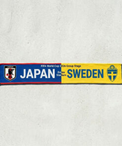 Global Soccer Event 2026 Japan Vs Sweden Football Scarf Gameday Knit