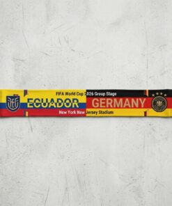 Global Soccer Event 2026 Ecuador Vs Germany Football Scarf Double Side
