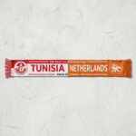 Global Soccer Event 2026 Tunisia Vs Netherlands Football Scarf Group Stage