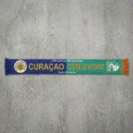 Global Soccer Event 2026 Curaçao Vs Côte d’Ivoire Football Scarf Fringed Tassels