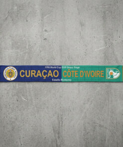 Global Soccer Event 2026 Curaçao Vs Côte d’Ivoire Football Scarf Fringed Tassels
