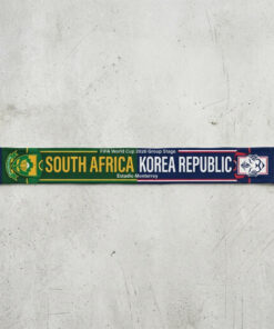 Global Soccer Event 2026 South Africa Vs Korea Republic Football Scarf Monterrey Edition